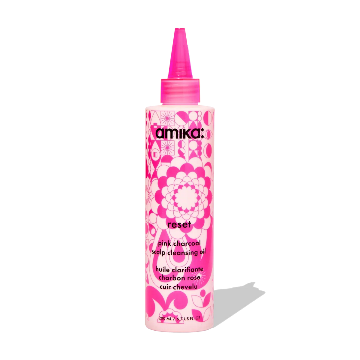 reset pink charcoal scalp cleansing oil - 6.7 oz / 200 ml Main image