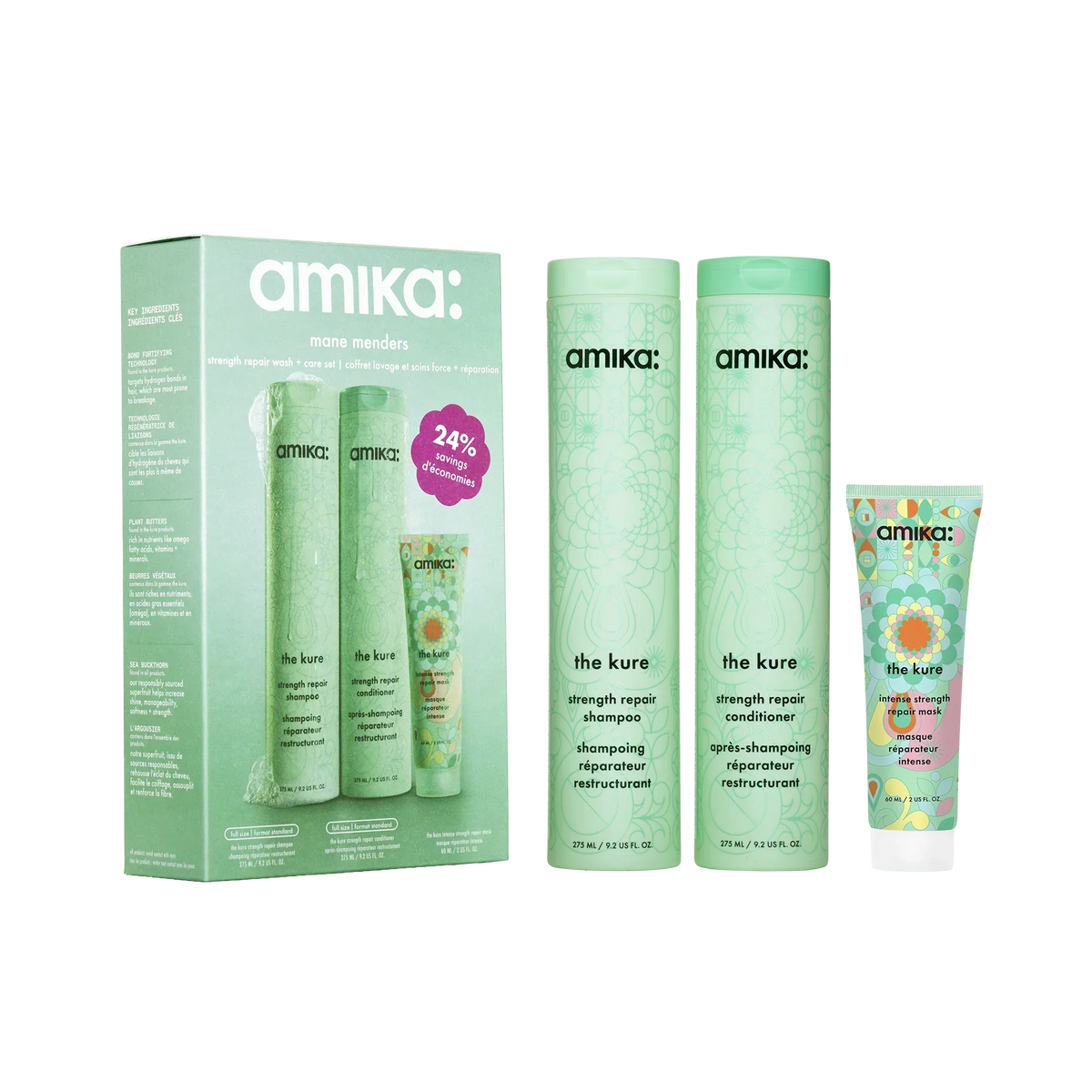 mane menders strength repair wash + care set Main image