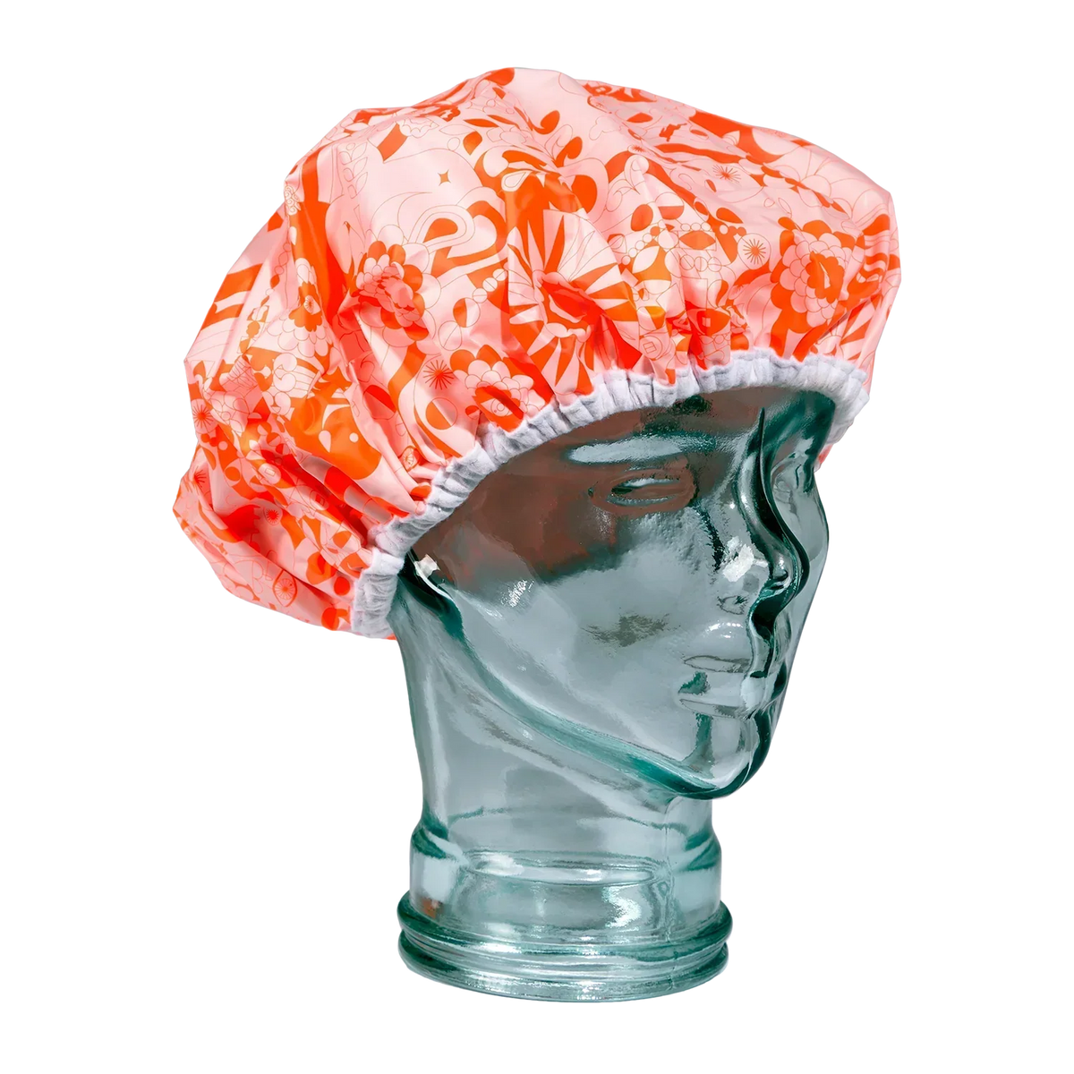 shower cap pink signature print Main image