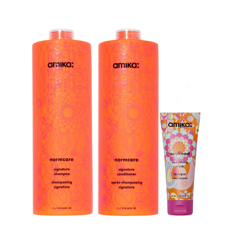 super-sized signature set normcore shampoo and conditioner + soulfood mask